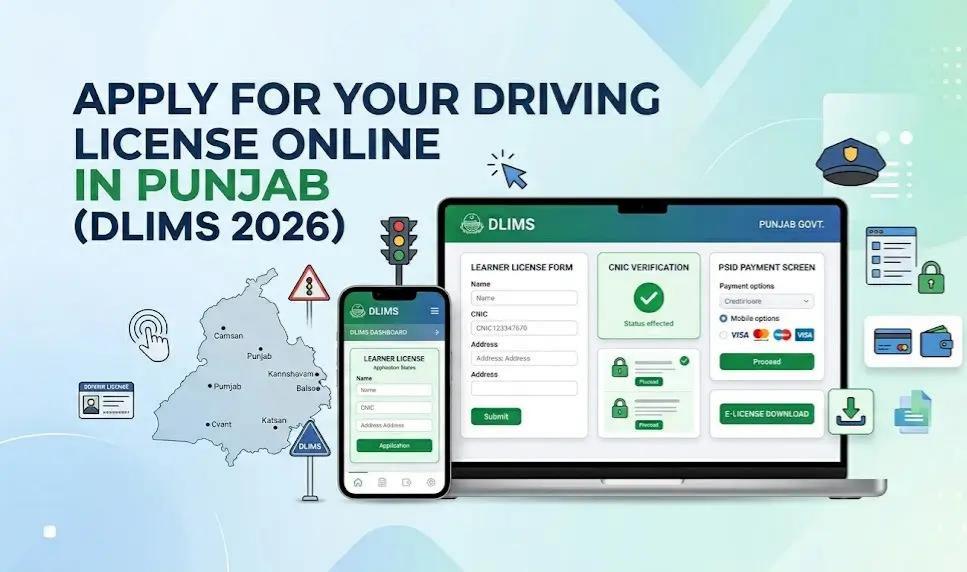 Apply Driving License Online in Punjab