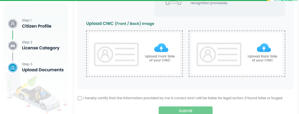 Upload Required Documents